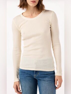LAST DAY Amo Swoon Long Sleeve Top in Bone